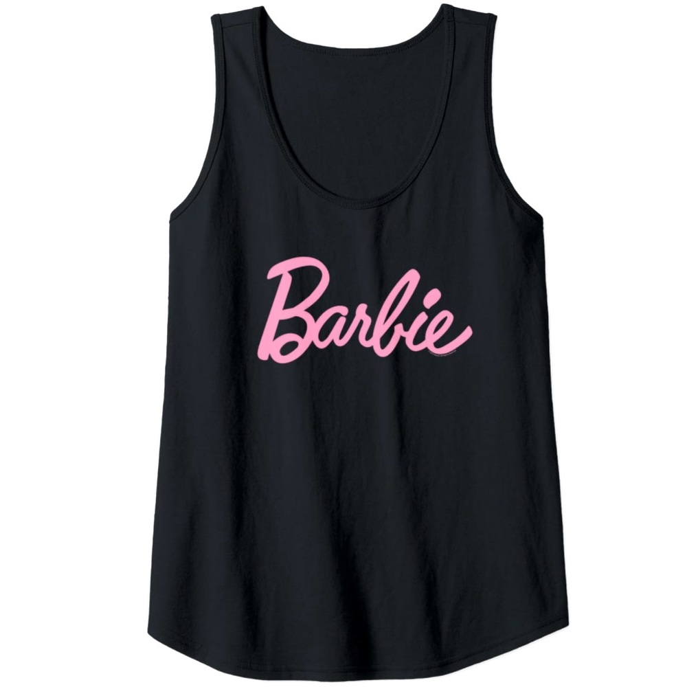 💯✅ NEW! AUTHENTIC CLASSIC BARBIE LOGO TANK TOP